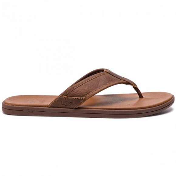 UGG Men's Seaside Leather Flip Flop - Picture 3 of 6